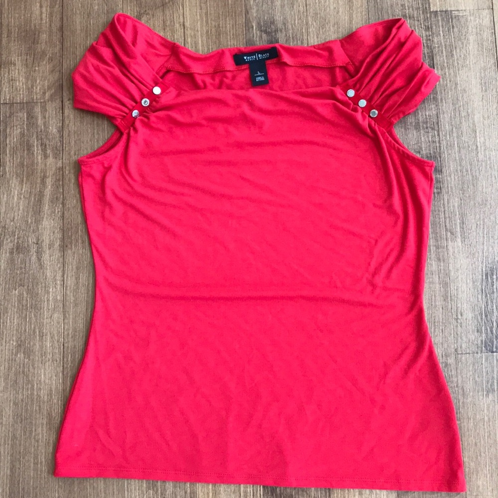 Like New, White House Black Market Red Top
